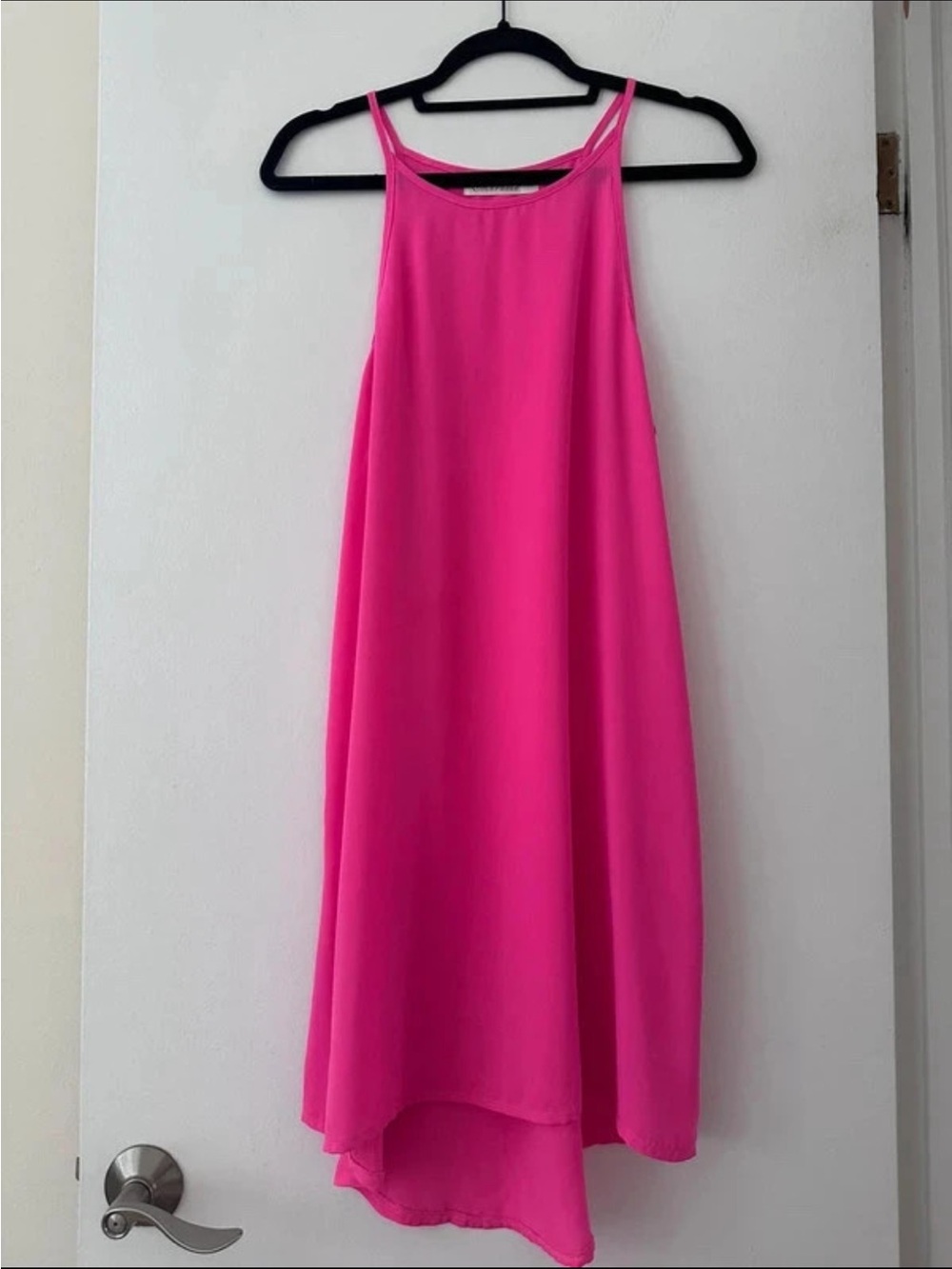 Hot Pink Mini Slip Dress